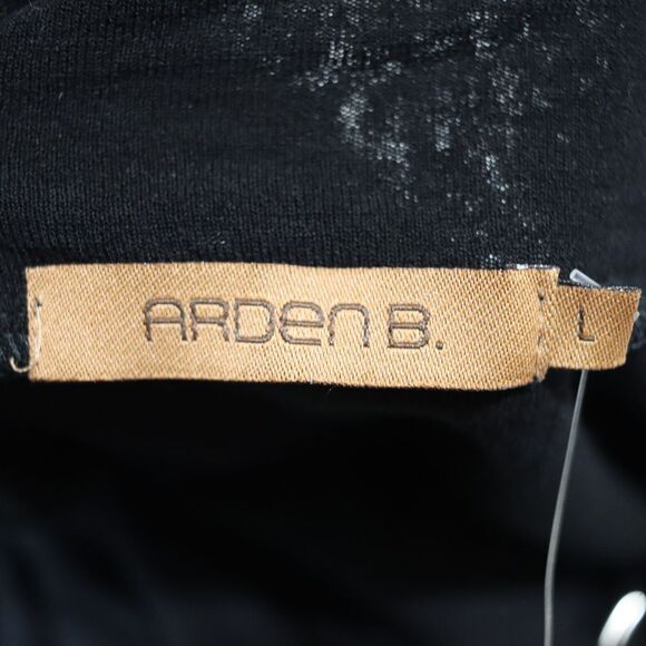 Arden B Black Rouched Going Out Top Blouse Y2K NWT LG - Picture 9 of 12